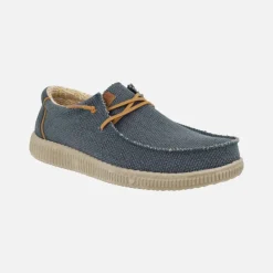 Zapatos casual estilo wallabi en tejido con cordones elásticos