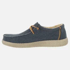Zapatos casual estilo wallabi en tejido con cordones elásticos