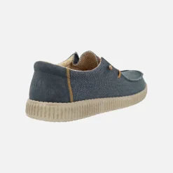 Zapatos casual estilo wallabi en tejido con cordones elásticos