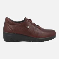 Zapatos confort de piel con cordones elásticos