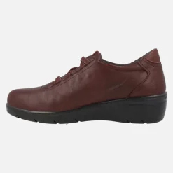 Zapatos confort de piel con cordones elásticos