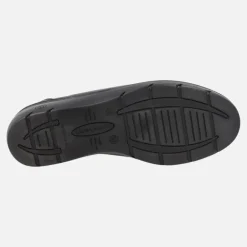 Zapatos confort de piel con cordones elásticos