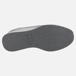 Zapatos confort en piel metalizada con cordones