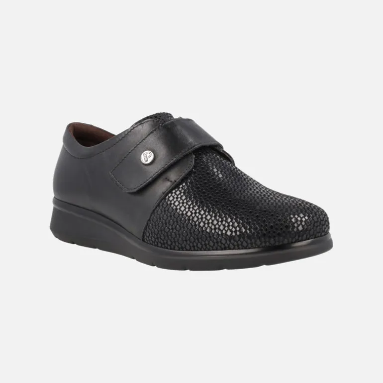 Zapatos confort para mujer con cierre de velcro
