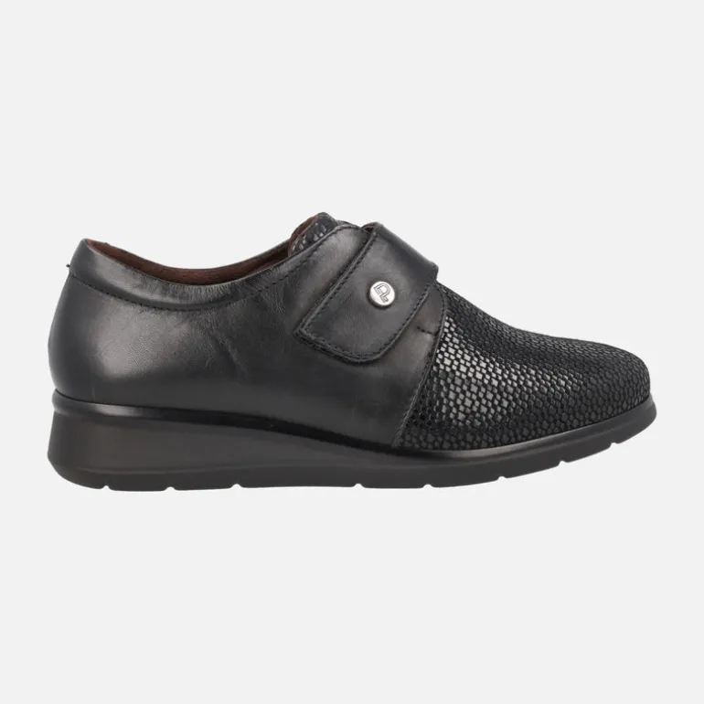 Zapatos confort para mujer con cierre de velcro