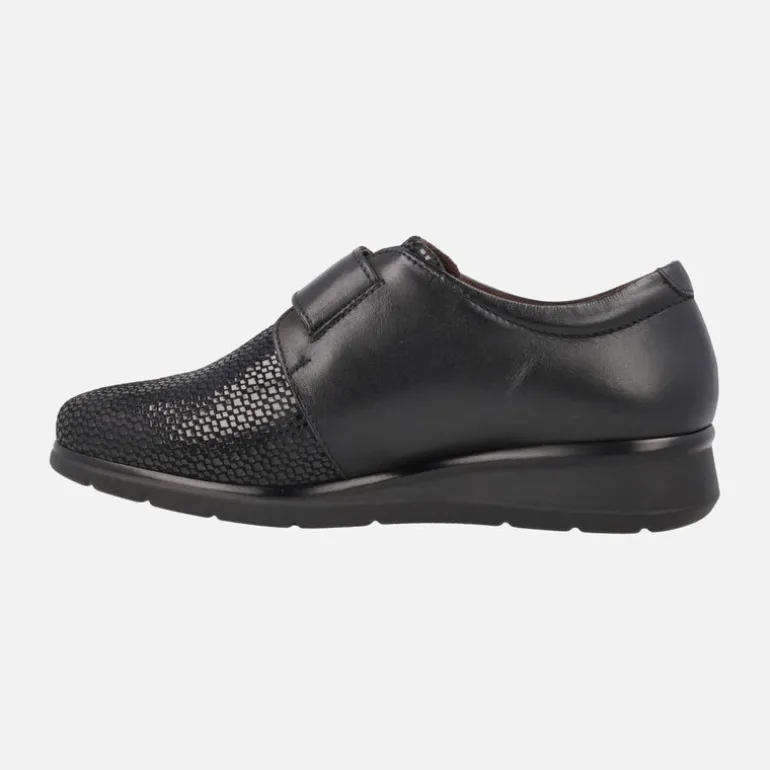 Zapatos confort para mujer con cierre de velcro