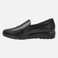Zapatos confort para mujer en combinado negro