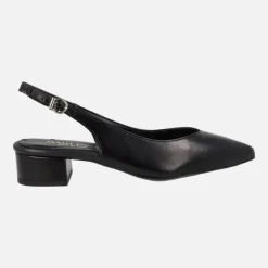 Zapatos corte salón de piel destalonados