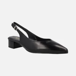 Zapatos corte salón de piel destalonados