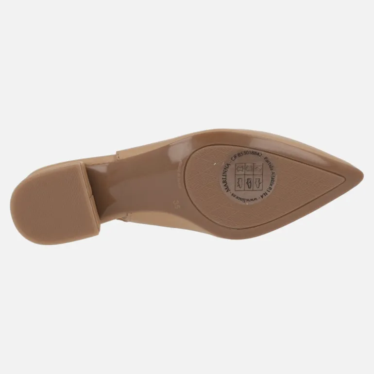 Zapatos corte salón de piel destalonados