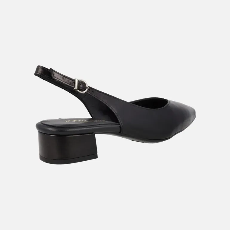 Zapatos corte salón de piel destalonados