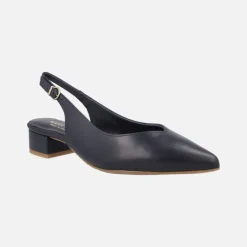 Zapatos corte salón de piel destalonados