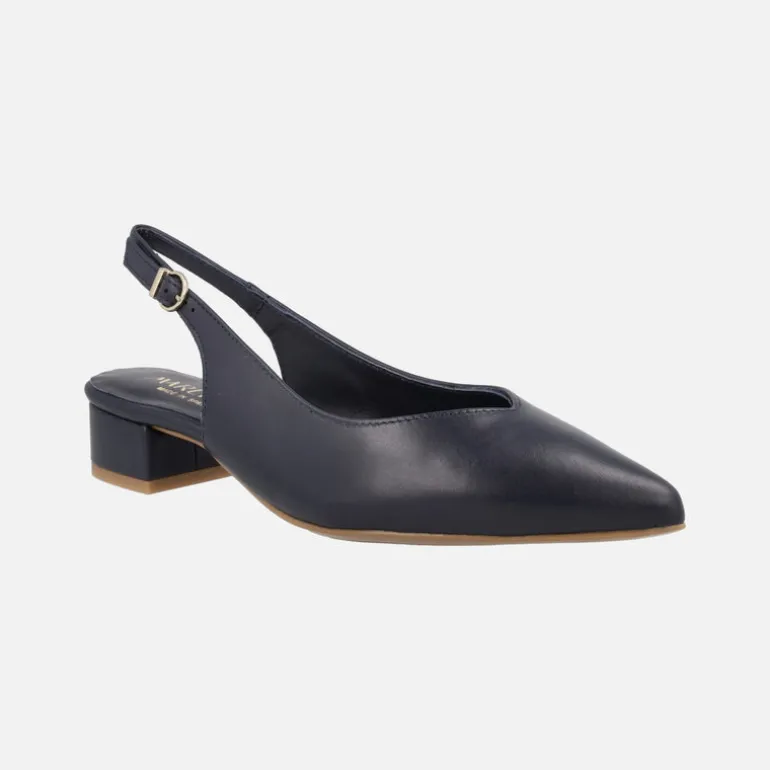 Zapatos corte salón de piel destalonados