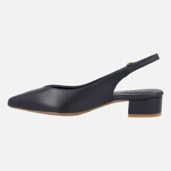 Zapatos corte salón de piel destalonados