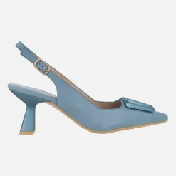 Zapatos corte salón destalonados Nova con adorno en la pala
