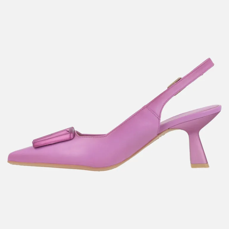 Zapatos corte salón destalonados Nova con adorno en la pala