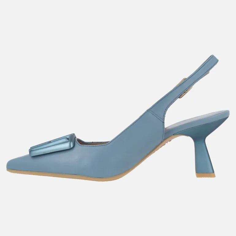 Zapatos corte salón destalonados Nova con adorno en la pala
