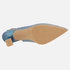 Zapatos corte salón destalonados Nova con adorno en la pala