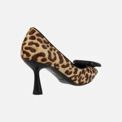 Zapatos corte salón en animal print leopardo Tuc-P