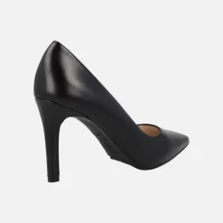 Zapatos corte salón en piel negra con tacones altos Rachel - TP