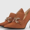 Zapatos de ante con copete y adorno Meidin