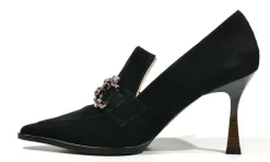 Zapatos de ante con copete y adorno Meidin