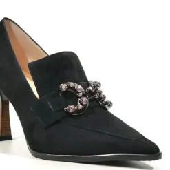Zapatos de ante con copete y adorno Meidin