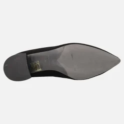 Zapatos de ante con tacón bajo y adorno Iga
