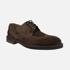 Zapatos de cordones blucher para hombre Baltimore en ante castor
