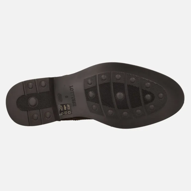 Zapatos de cordones blucher para hombre Baltimore en ante castor