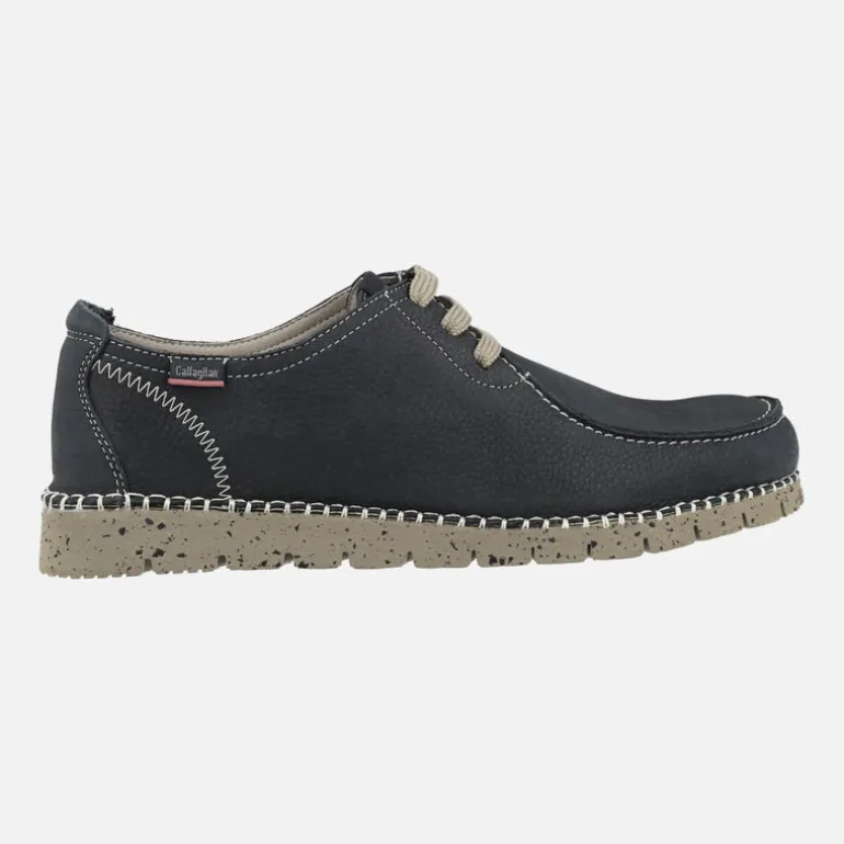 Zapatos de cordones con bordón para hombre