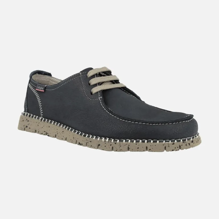 Zapatos de cordones con bordón para hombre