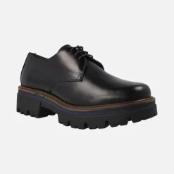 Zapatos de cordones con piso de goma para mujer