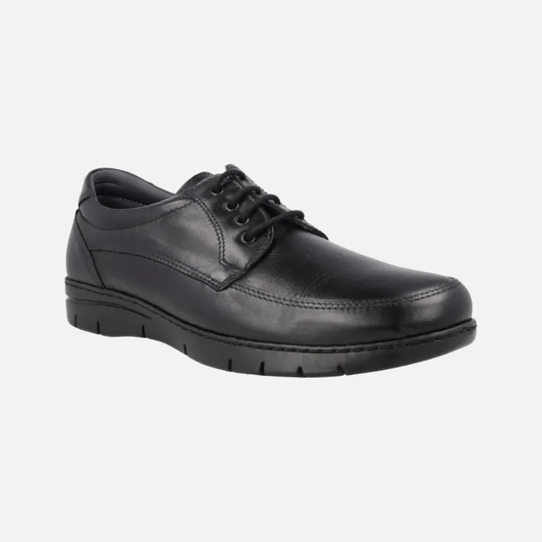 Zapatos de cordones en piel con corte clásico para hombre