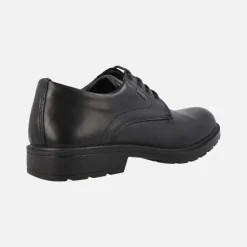 Zapatos de cordones en piel negra para hombre con membrana GORE-TEX