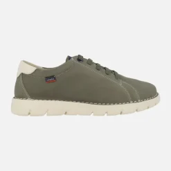 Zapatos de cordones para hombre en piel kaki Callaghan Flexible