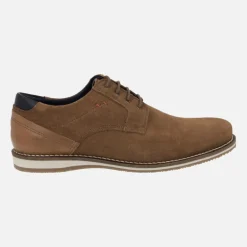 ZAPATOS DE CORDONES PARA HOMBRE ESTILO CASUAL EN SERRAJE MARRON