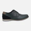 Zapatos de cordones para hombre estilo casual en azul marino