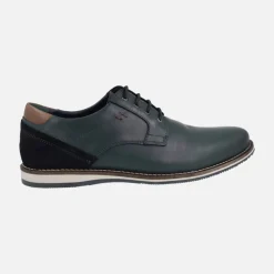 Zapatos de cordones para hombre estilo casual en azul marino
