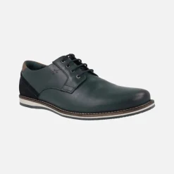 Zapatos de cordones para hombre estilo casual en azul marino