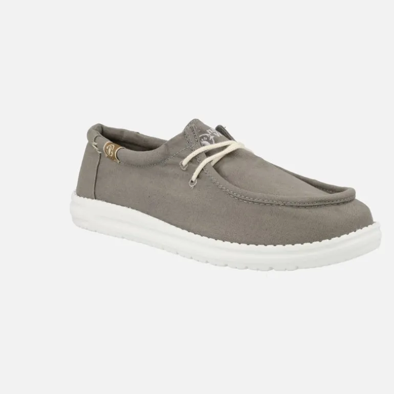 Zapatos de cordones para hombre en algodón orgánico modelo 8251