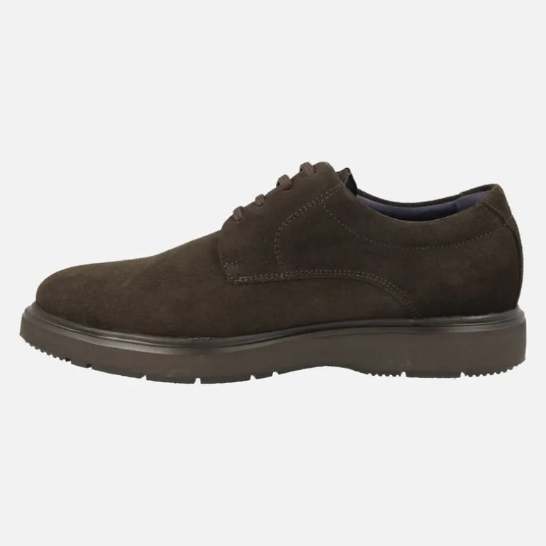 Zapatos de cordones para hombre en serraje con piso Extralight