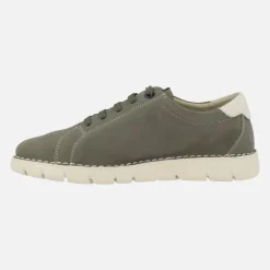 Zapatos de cordones para hombre en piel kaki Callaghan Flexible