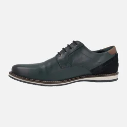 Zapatos de cordones para hombre estilo casual en azul marino