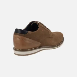 ZAPATOS DE CORDONES PARA HOMBRE ESTILO CASUAL EN SERRAJE MARRON