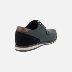 Zapatos de cordones para hombre estilo casual en azul marino