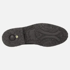 Zapatos de cordones para hombre en serraje marrón