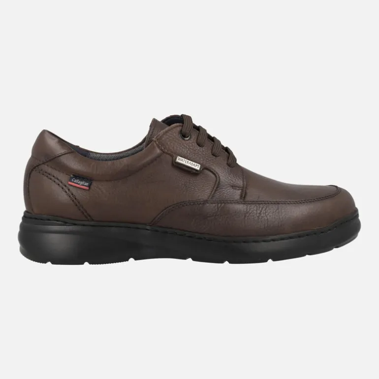 Zapatos de cordones para hombre en piel con membrana impermeable