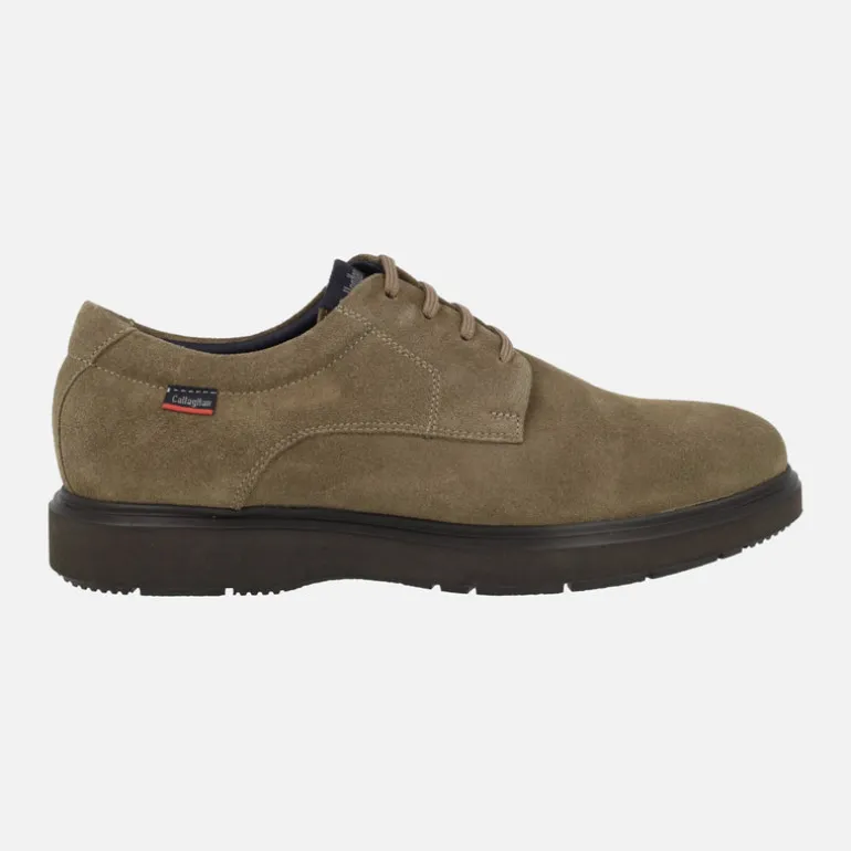 Zapatos de cordones para hombre en serraje con piso Extralight
