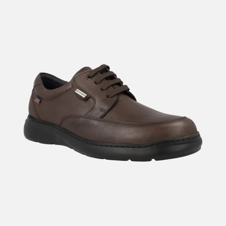 Zapatos de cordones para hombre en piel con membrana impermeable